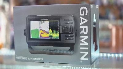 Garmin STRIKER Vivid 5CV Fish Finder GPS Combo W/GT20-TM Transducer 010-02551-00 - Image 1 of 4