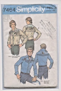 7464 SIMPLICITY c.1976 - SHIRT - BOYS Sz 14/16 Ch 27/28" - Picture 1 of 2