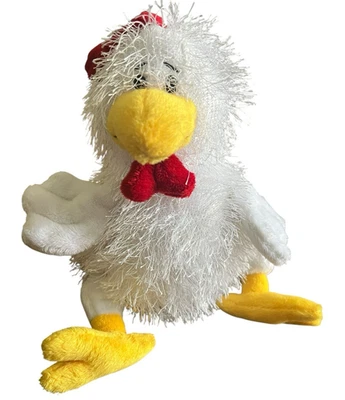Chicken Webkinz by Ganz Plush Stuffed Animal Rooster White Red Yellow No Code - Image 1 of 4