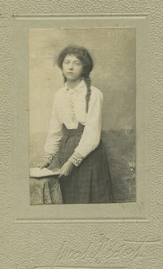 Frankreich Paris Junges Mädchen Portrait altes CDV Foto 1900 - Bild 1 von 3