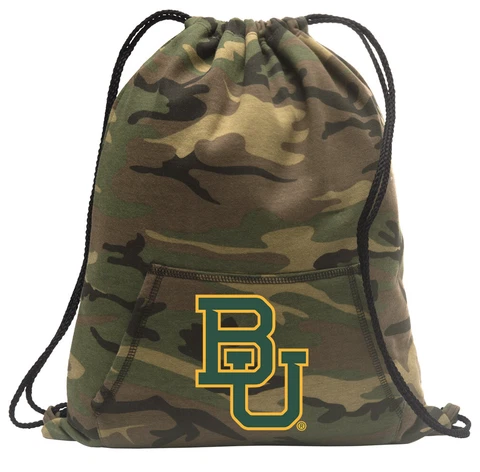 Baylor University Backpack CAMO BU Drawstring Bag Pack CLASSIC HOODY DESIGN! Cover
