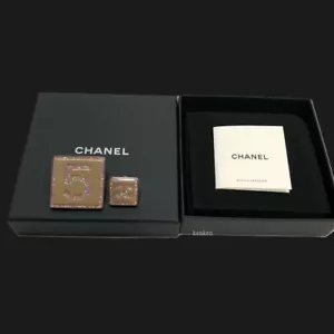 CHANEL Brooch Pin AUTH Coco Vintage Gold No５Pink Stone kenkenjp Rare Logo Medal - Picture 1 of 18