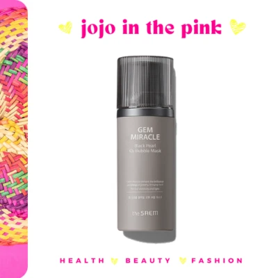 [FREE SHIPPING] THE SAEM Gem Miracle Black Pearl O2 Bubble Mask (105g) - Image 1 of 4