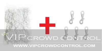 6mm Plastic Chain + Plastic Snaps VIP Crowd Control — 第 1/2 张图片
