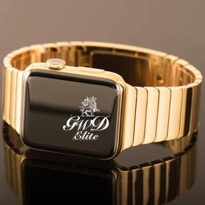 Apple Watch Gold Series 7 24K con Apple Original Eslabón Brazalete Nuevo 45mm - Imagen 1 de 4