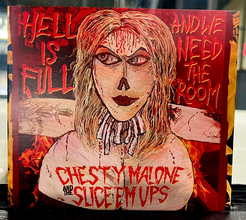 Chesty Malone and the Slice 'Em Ups - "Hell is Full" (CD) Misfits, Plasmatics Foto 1 de 4