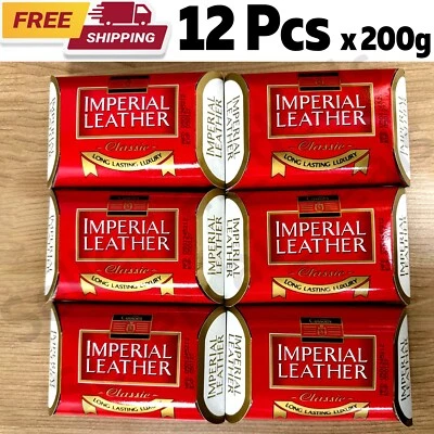 12 Bars x200g Cussons Imperial Leather Original (Classic) Bar Soap Rich & Creamy