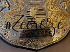 Big Gold Sting Championship 3D Crumrine Belt  Replica Dual with Tooling Leather