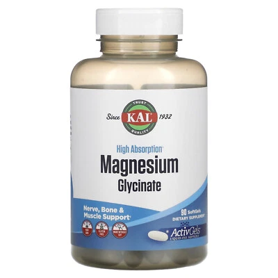 High Absorption Magnesium Glycinate, 90 SoftGels - Imagem 1 de 2