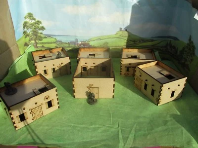 PILGRIM MDF 28mm Set N 5x Adobe Desert arab Afghaniastan Wild West buildings Scenery