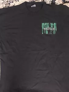 Vintage The Matrix 1999 T Shirt XL Movie Promo Keanu Reeves Neo Warner Bros - Picture 1 of 7