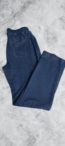 Dark Blue Hayden Juniors/Girls Leggings Fake Drawn On Pockets Size 13/14 - Picture 1 of 8