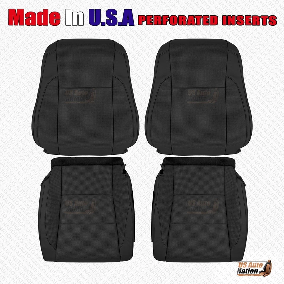 Cubierta de vinilo perforada negra para conductor pasajero Toyota Highlander 2014-2019 Foto 1 de 1