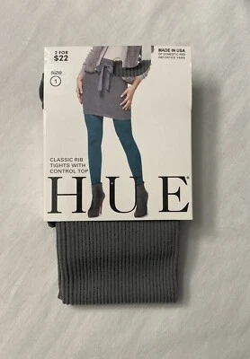 Medias acanaladas clásicas Tono con tapa de control ~ Talla 1 ~ Color acero/gris Foto 1 de 4