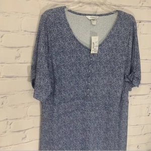 Vestido CJ Banks Talla 1X Azul - ¡Nuevo Con Etiquetas! - Imagen 1 de 7