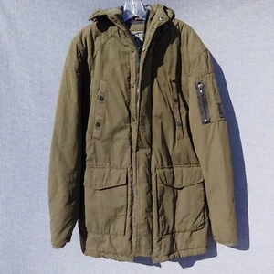 NWT Men's Buffalo David Bitton Parka Coat Military Green *Fits like a Medium* - Picture 1 of 13