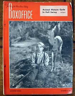 Rare BoxOffice Magazine - 11/16/46 - Roy Rogers Foto 1 de 4