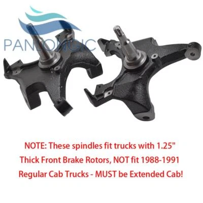 Kit de descenso de husillo de caída de 2" para Chevy GMC C1500 C2500 Tahoe Yukon 2x2 1988-1998 Foto 1 de 4