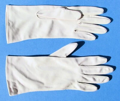 Guantes de vestir vintage años 50 Van Raalte para dama marfil talla 6 1/2 - usados Foto 1 de 4
