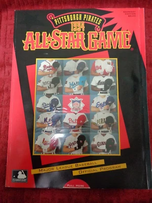 BASEBALL - 1994 MLB ALL STAR GAME PROGRAM - PITTSBURGH PIRATES - Image 1 of 4