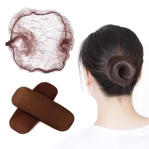400 Pcs 22 Inch Elastic Mesh Hair Nets for Food Service Ballet Bun Sleeping - Picture 1 of 7