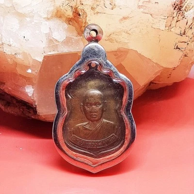 Moneda Phra Lp Tas Versión 1 Vatio Hin Mak Pang Antiguo Amuleto Tailandés de la Suerte Raro Potente Foto 1 de 4