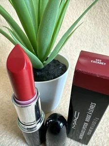MAC - #502 Cockney Red Lustreglass Lipstick 💄 3g/0.1oz Authentic - Picture 1 of 11