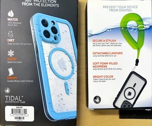 Body Glove Tidal Waterproof with MagSafe Case iPhone 15 Pro Max + Wrist Strap - Picture 1 of 4