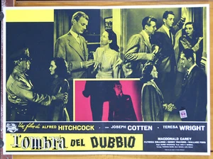 SHADOW OF A DOUBT - SHADOW OF DOUBT Joseph Cotten Teresa Wright Film Photo Bust - Picture 1 of 1