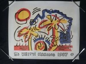 Keith Haring "Red Yellow Blue" Offset Poster - Picture 1 of 8