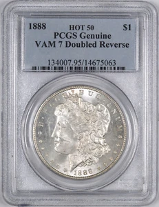 1888 Morgan Silver Dollar $1 - PCGS Genuine - - Picture 1 of 2