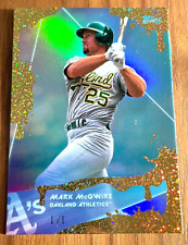 1-OF-1 Topps x Steve Aoki 2020 MARK McGWIRE Card GOLD FUNFETTI Refractor ONLY 1
