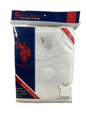 U.s. Polo Assn. Pack de 5 camisetas cuello redondo medianas Us Polo para niños Foto 1 de 2