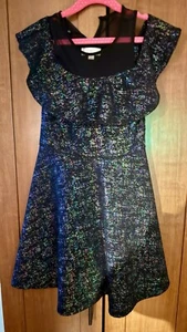 Disney D-signed Descendants Sparkly Black Dress Size S 7/8 Great Condition - Picture 1 of 7