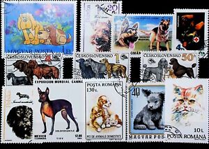 TOPICALS used stamps with pets dogs 17054
