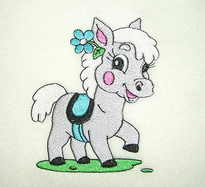 Manta de bebé personalizada Pony Come Play polar polar satinado/ajuste Foto 1 de 4