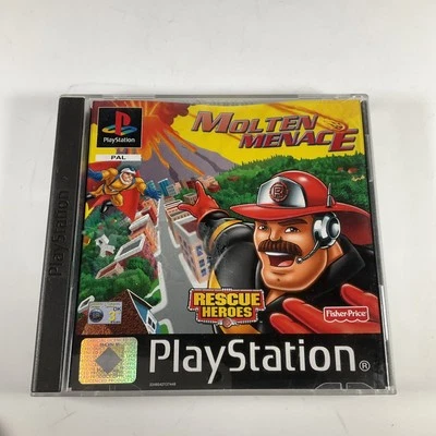 Rescue Heroes Molten Menace - Sony Playstation 1 PS1 - Complete With Manual - Image 1 of 4