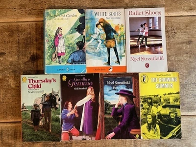 Noel Streatfield x 7 inc BALLET SHOES, WHITE BOOTS & GROWING SUMMER Vintage pbks - Image 1 of 2