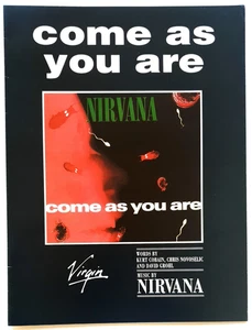 Nirvana - Come As You Are 1991 Original Australian Sheet Music Guitar Tab-Rare! - Picture 1 of 1