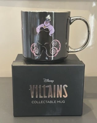 Disney Villains Ursula The Little Mermaid Mug Black Purple & Chrome + Box  - Image 1 of 4