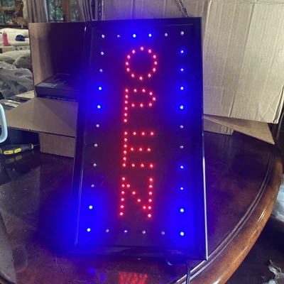 LED Open Sign Neon Light Bright Business Sign for Restaurant Shop Store Coffee - Image 1 of 4