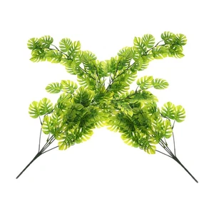  2pcs Artificial Hanging Plants Fake Hanging Monstera Plastic Simulated Hanging - Picture 1 of 12
