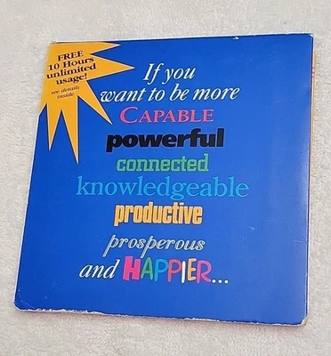 America Online AOL 3.5” Sea Foam Green Floppy Disk 1995 Version 2.5 or Windows - Image 1 of 4