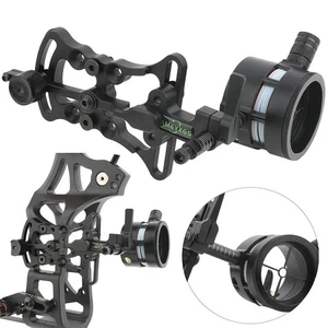 Compound Bow Sight 2 Pin 0.019" Micro Adjustable Archery Target Hunting Shooting - Picture 1 of 19
