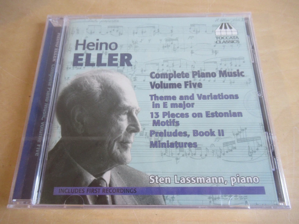 Heino Eller-Complete Piano Music Vol.5, 13 Pieces on ...-Sten Lassmann-sealed CD - Bild 1 von 3