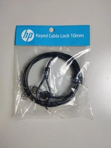 20 x HP Keyed Cable Lock 10mm Laptop Diebstahlsicherung mit 2 Schlüsseln 1,9m - Afbeelding 1 van 5