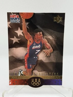 1996 cubierta superior SP EE. UU. DAVID ROBINSON ESTADÍSTICAS DE CARRERA TROQUELADO HOLOFOIL C Foto 1 de 2