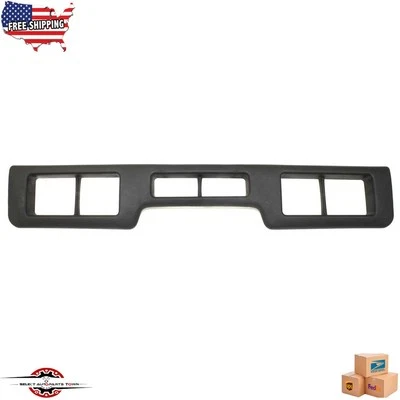Fits 993-1996 Ford F-250 New Front Bumper Molding With Air Hole Textured Black Foto 1 de 4