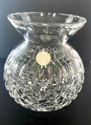 Jarrón de cristal redondo vintage Foto 1 de 4