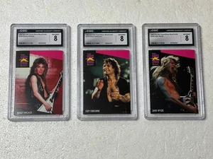 1991 RANDY RHOADS OZZY OSBOURNE ZAKK WYLDE SuperStars MusiCards CGC Graded 8 - Picture 1 of 5